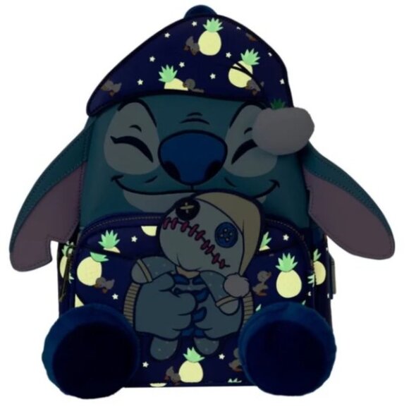 SDCC 2024 Loungefly Limited Edition Bedtime Stitch Mini Backpack - Picture 2 of 3